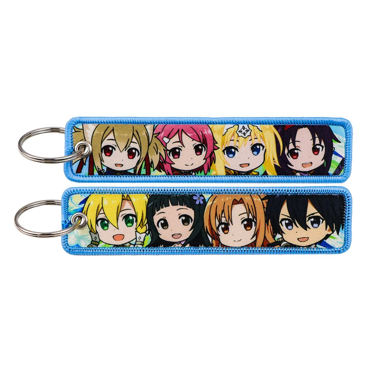 Anime Character Embroidery Keychain