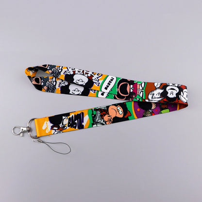 Anime Girl Lanyard Credential Holder