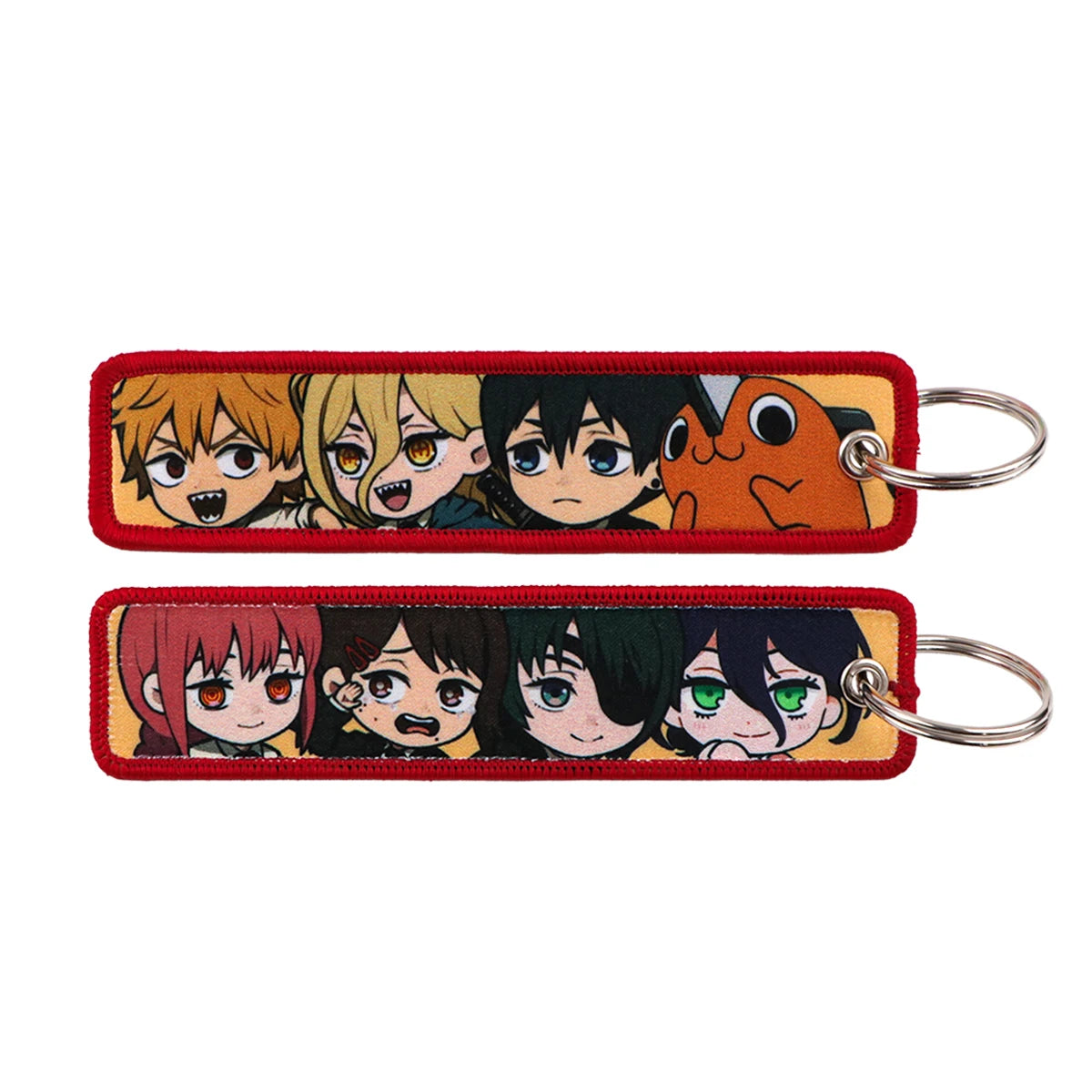Anime Character Embroidery Keychain