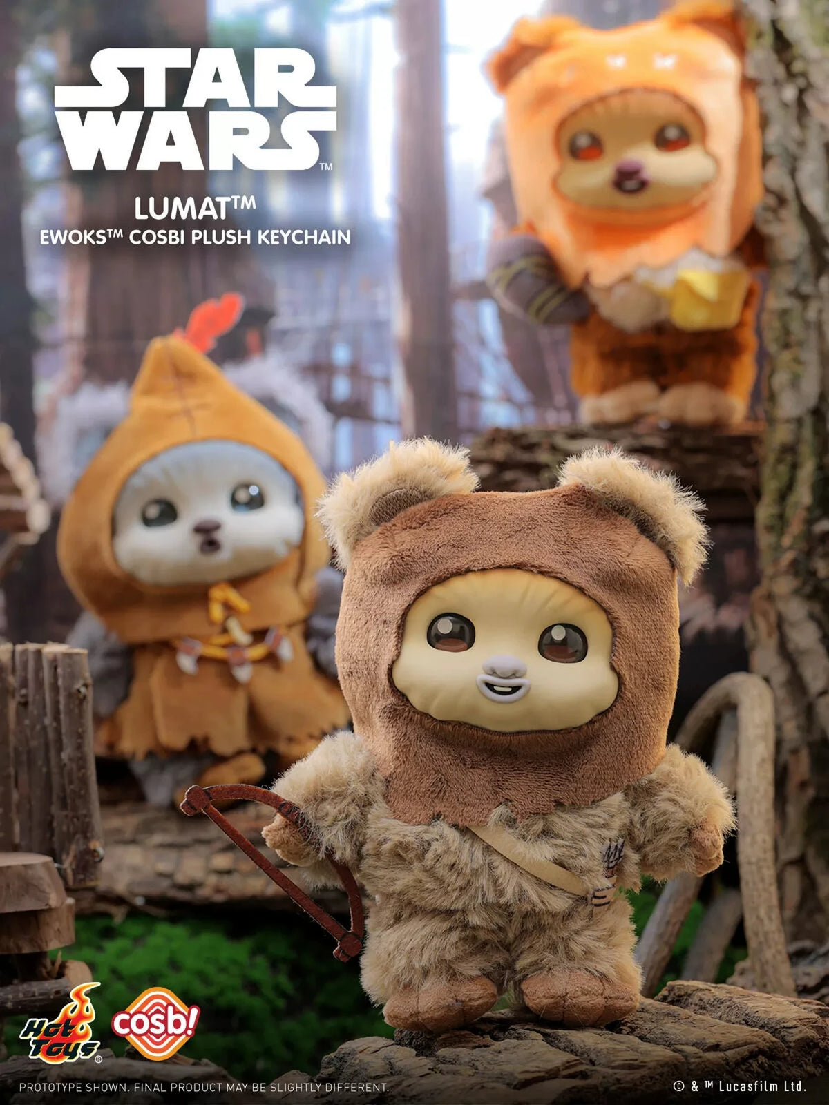 Star Wars Ewoks Plush Keychain