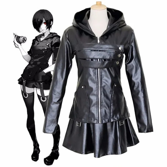 Anime Tokyo Ghoul Touka Kirishima Cosplay Costume Full Set Uniform