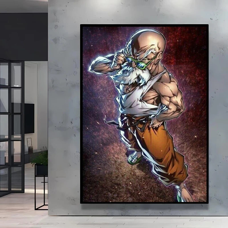 Classic Anime Canvas Printing Posters Dragon Ball Goku Vegeta HD Prints kids Gifts Aesthetic Poster Room wall Decor Pictures