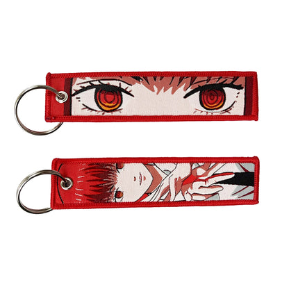 Anime Girls Embroidery Keychain