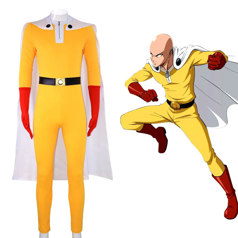 One Punch Man Saitama Cosplay Suit
