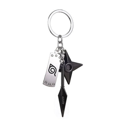 Naruto cartoon anime game merchandise keychain pendant creative Konoha rogue ninja Akatsuki organization pendant accessory