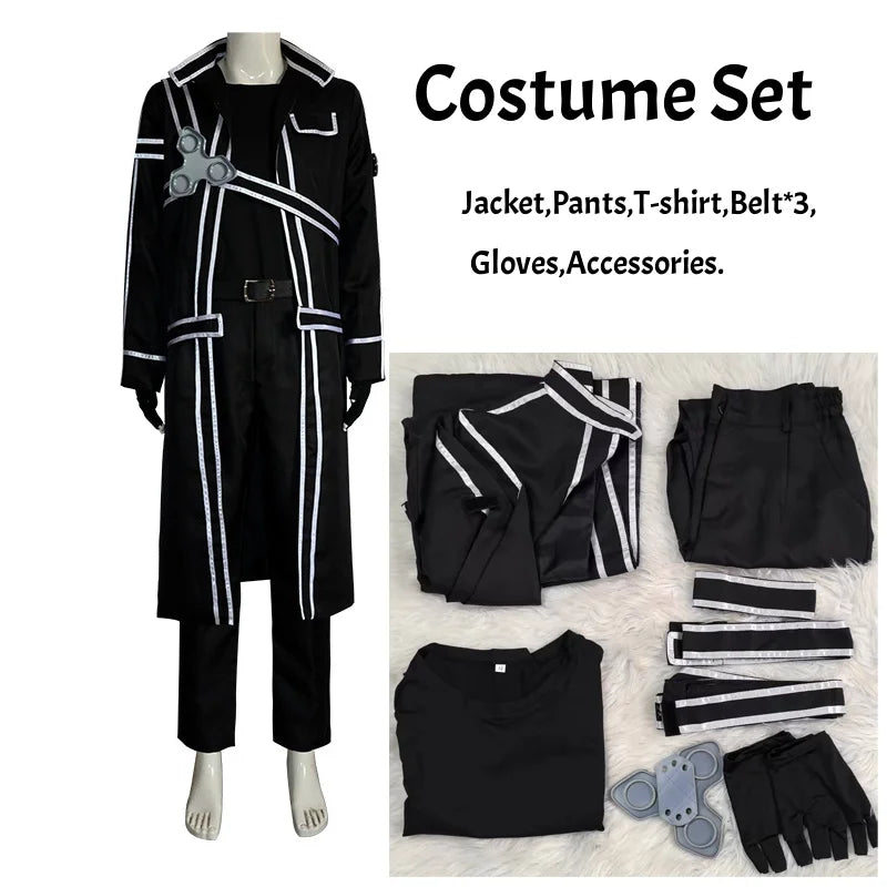 Sword Art Online Kirito Cosplay Costume