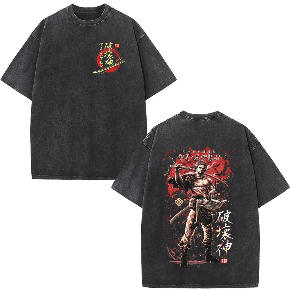 Black Clover Yami Sukehiro Washed T Shirt