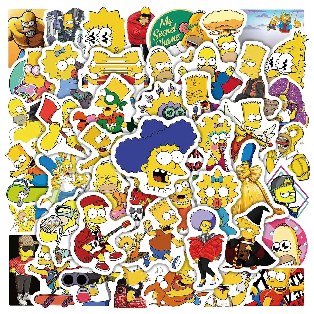 The Simpsons Graffiti Waterproof Stickers