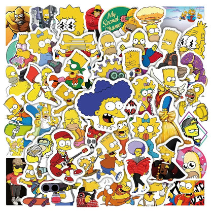 The Simpsons Graffiti Waterproof Stickers