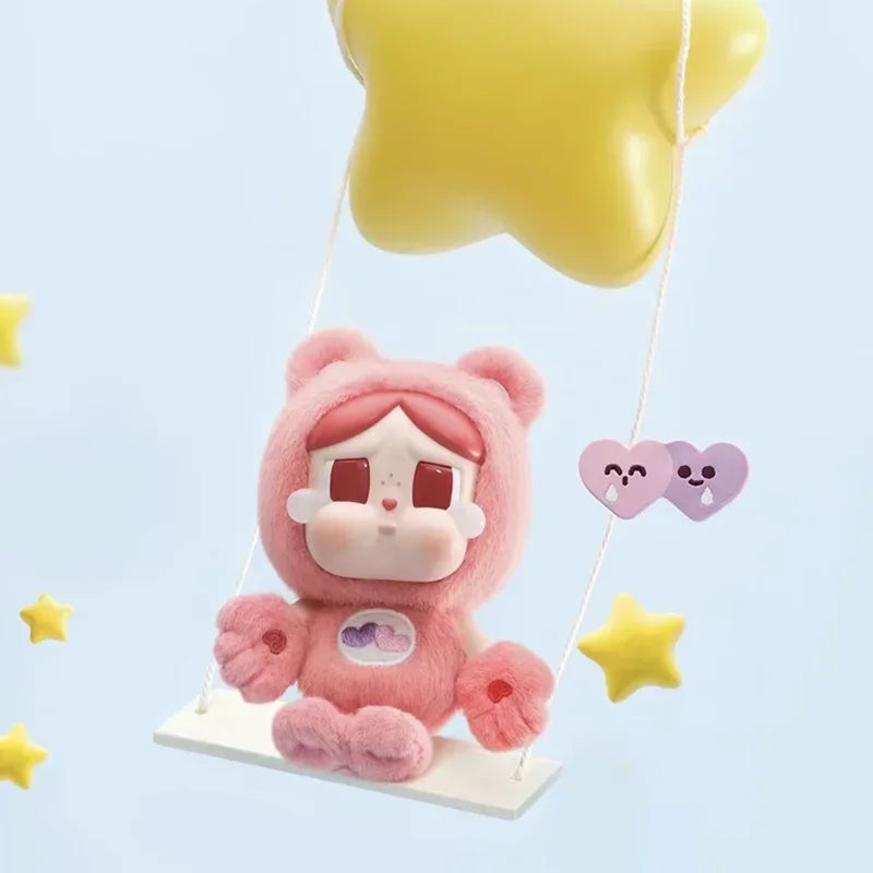 POP MART CRYBABY Care Bears Series Vinyl Plush Pendant Mystery Box Genuine Blind Box Guess Toys Bag Ornament Cute Figurines
