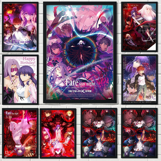 Fate/stay night Poster Japanese Anime Painting Wall Art