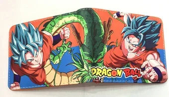 Dragon Ball Son Goku Multifunctional Card Purse Cartoon PU Wallet Personality Creativity Simple Foldable Coin Boy Birthday Gift