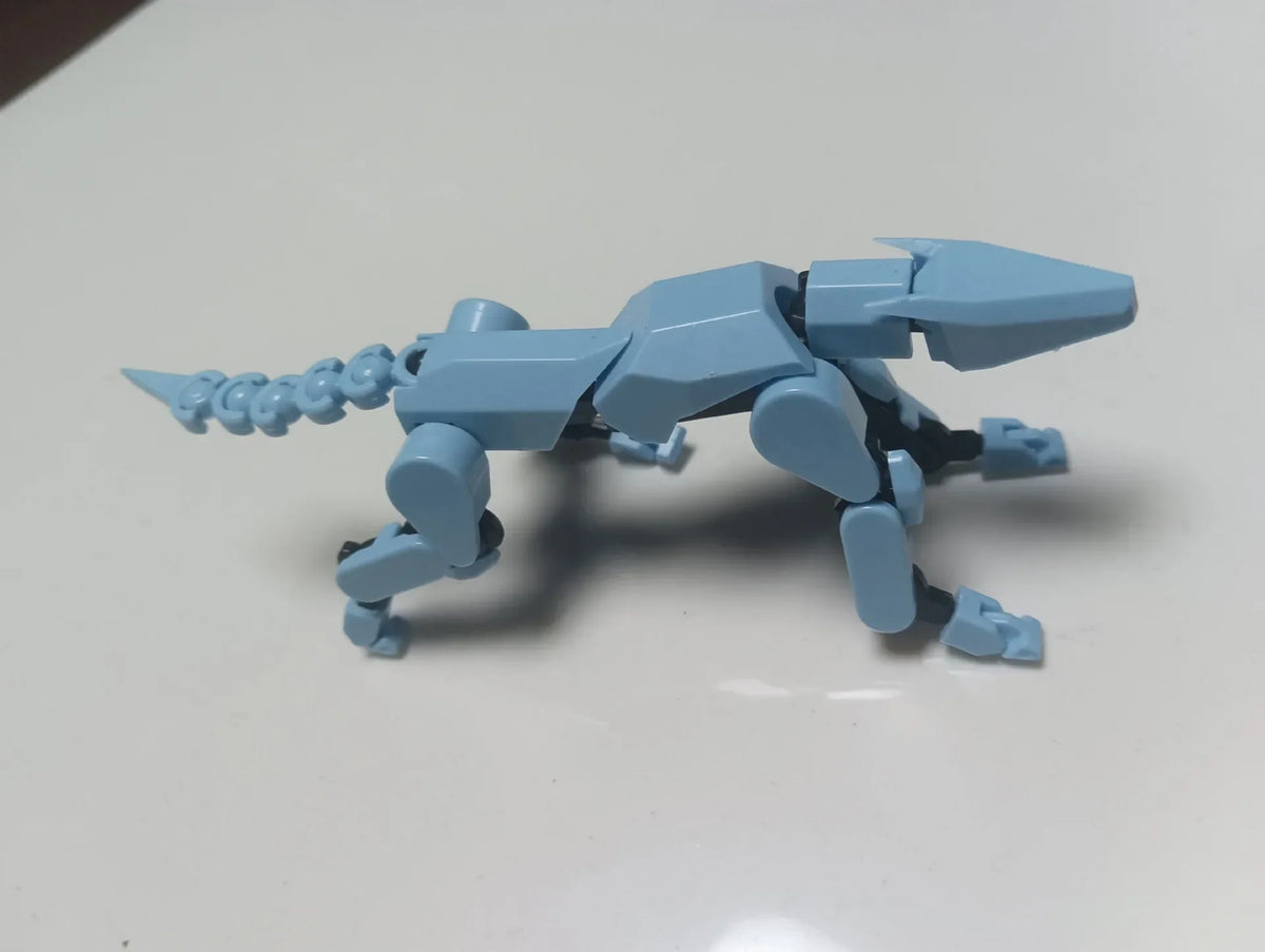 3D Printed Multi-Jointed Movable Shapeshift Robot Action Figure with Full Articulation for Stop Motion Animation 5 Action Figure