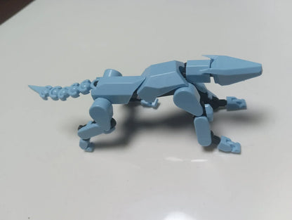 3D Printed Multi-Jointed Movable Shapeshift Robot Action Figure with Full Articulation for Stop Motion Animation 5 Action Figure