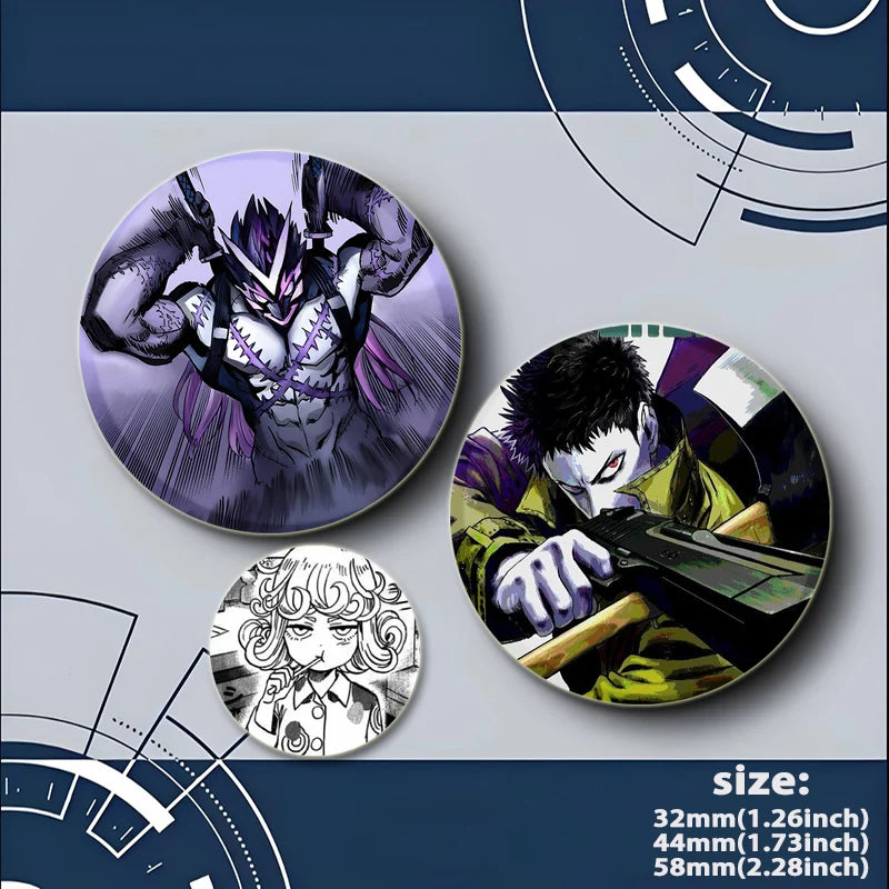 One Punch Man Saitama Brooch