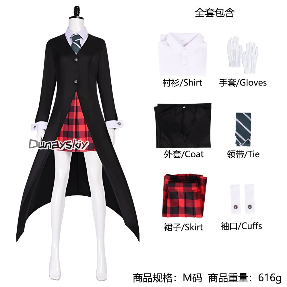 Anime Soul Maka Albarn Cosplay JK School Eater Costume Girl Skirt