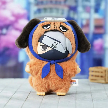 Toptoy Naruto Shippuden Beast Party Series Vinyl Figure Plush-Like Texture Blind Box Chibi Kakashi Sasuke Collectible