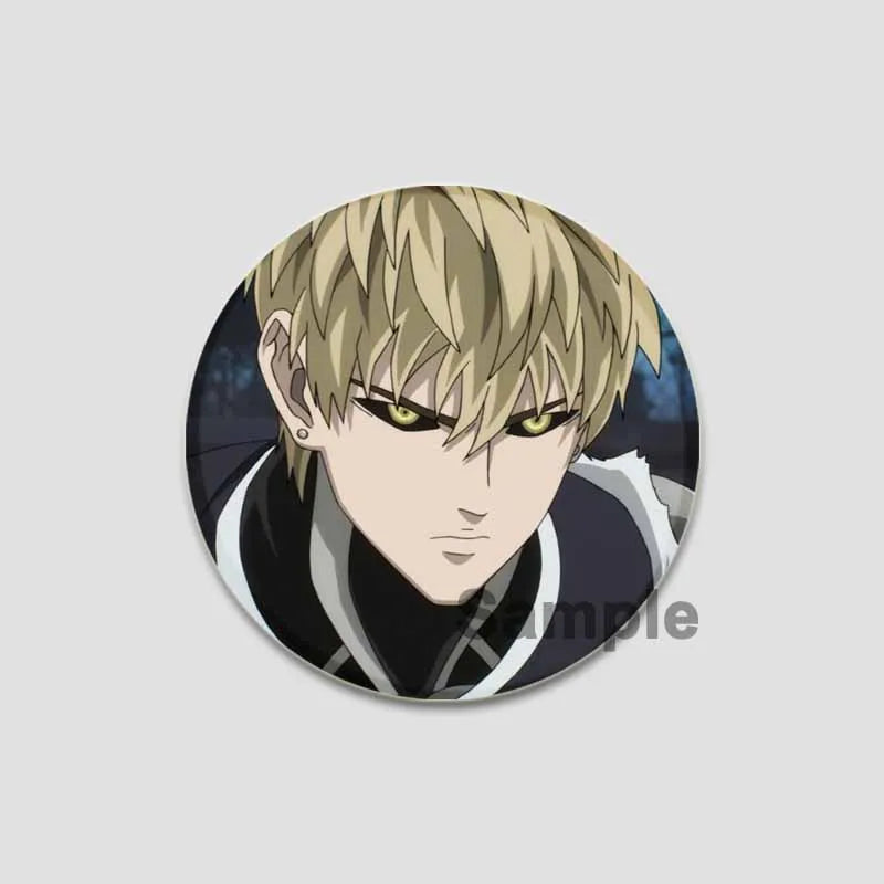 One Punch Man Saitama Button Pins