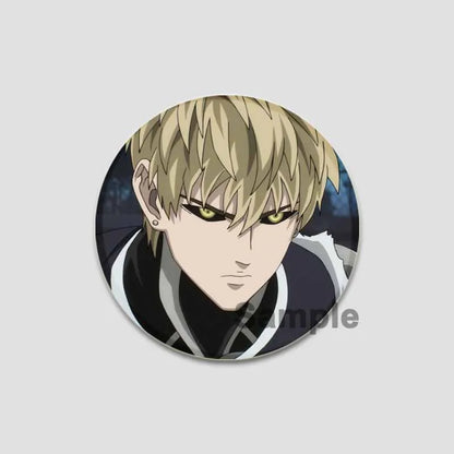 One Punch Man Saitama Button Pins