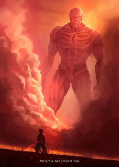 Shingeki no Kyojin Eren Yeager Attack on Titan Anime Poster  Canvas Prints  Wall Decor