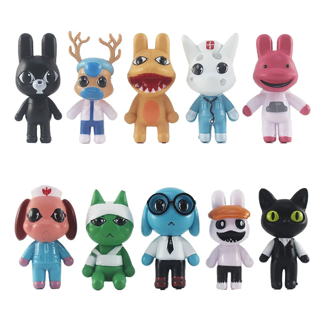 Cool Animal Hospital Action Figure Horror Game Model Toys Set