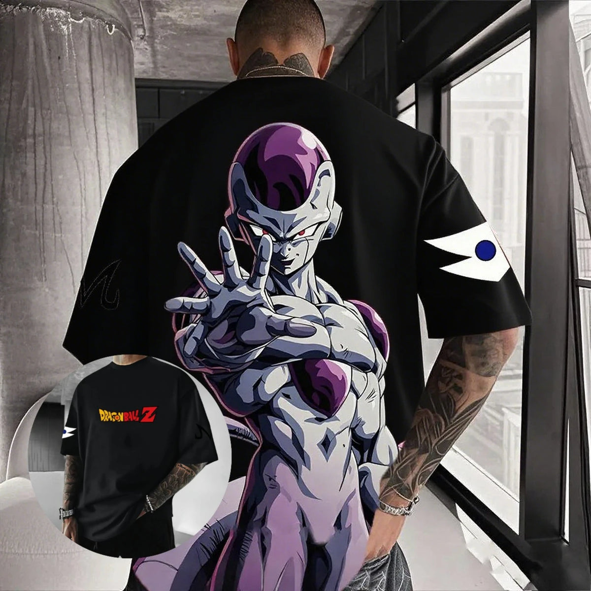Dragon Ball Frieza Anime Men's T Shirt Cotton Women Short Sleeve Graphic Tee Streetwear Summer Casual Tops Hip Hop Y2k Clothes