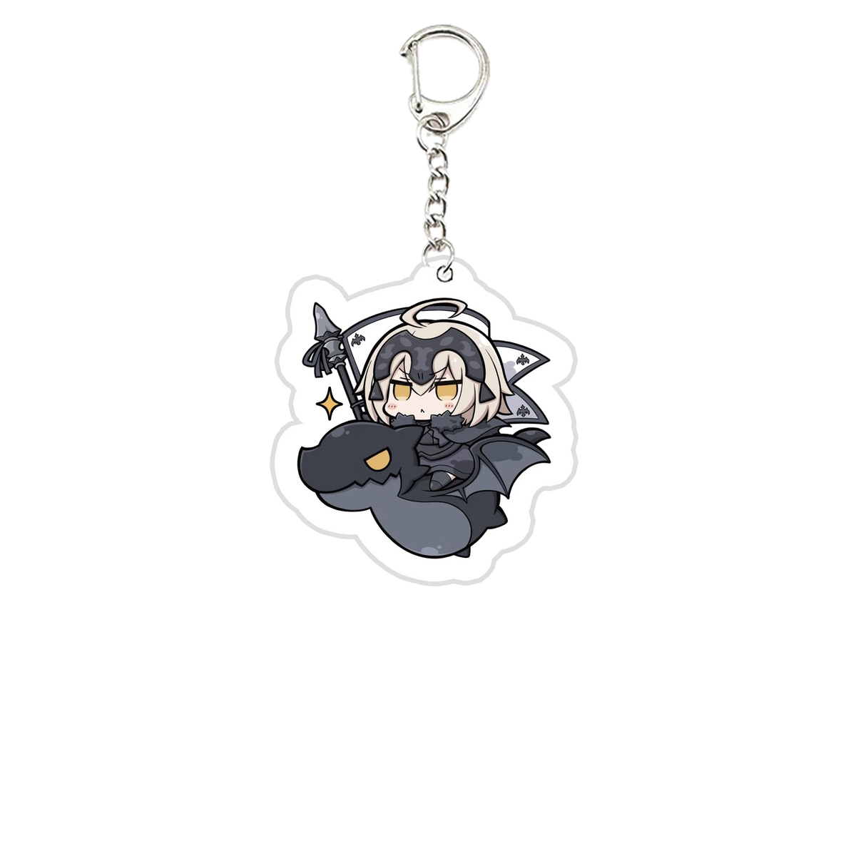 Acrylic Fate Stay Night Keyring Key Chains Cute Artoria Pendragon Saber KeyChain Pendant KeyRing for Accessories Bag Fans Gifts