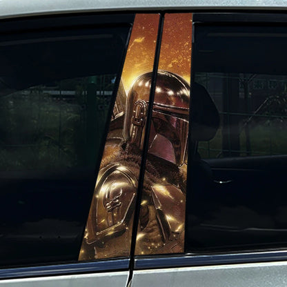 Graffiti Anime Mandalorian Yoda Car B Pillar Sticker