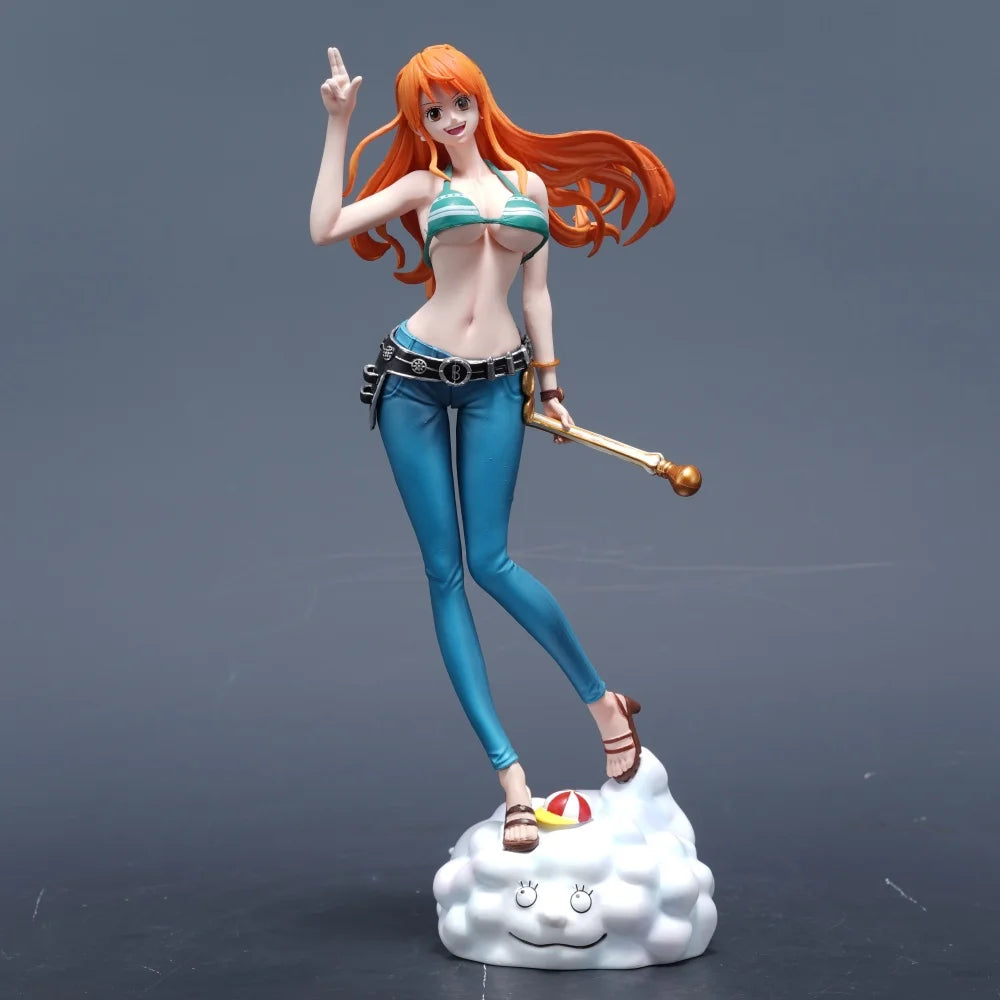 22cm/8.66in ONE PIECE Figure Anime Nami Action Figures Pvc Statue Collection Model Toys Gifts