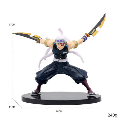 Anime Demon Slayer Kamado Tanjirou Zenitsu Figure Toys Kimetsu no Yaiba Nezuko Kamado Uzui Tengen PVC Figurine Model Dolls Gifts
