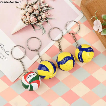Volleyball PVC Keychain