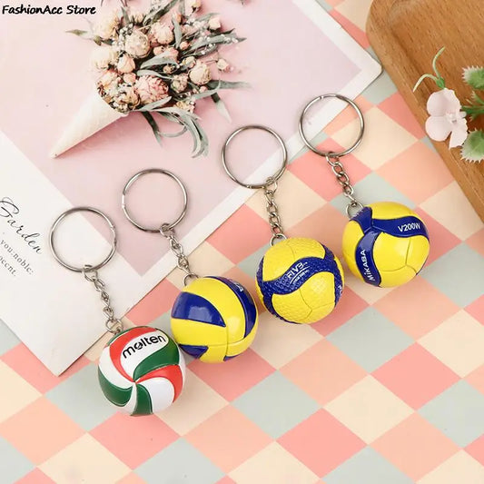 Volleyball PVC Keychain