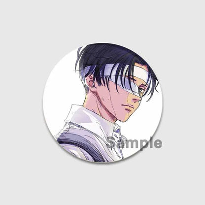 Attack on Titan Anime Brooches Erwin Eren Levi Lapel Pins Cartoon Cosplay Badge Gifts Accessories Backpack Clothes Decor Jewelry