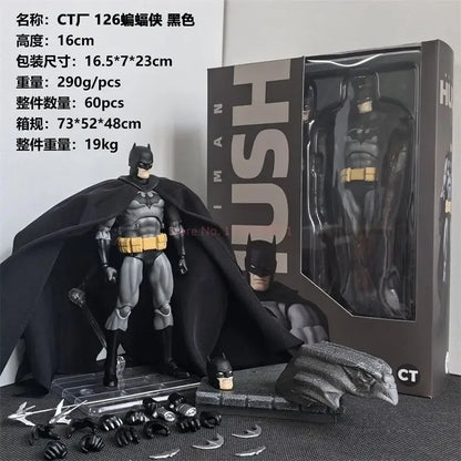 2025 NEW CT Toys Batman Figure Batman Mafex 126 Action Figure DC Justice League Hush Figurine The Dark Knight Collection Toy