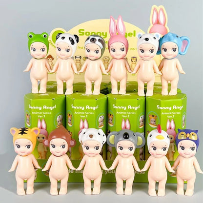 Cute Angel Hippers Blind Box Animal Standing Series Anime Figure Room and Office Decoration Collection Children Christmas Gifts