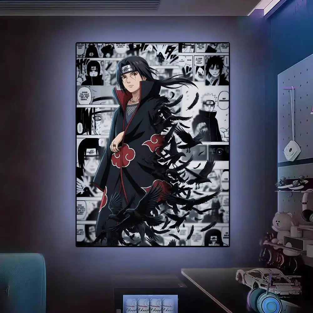 Hot N-Naruto Anime Poster Posters Decorative Paintings Study Bedroom Bar Background Wall Murals Gifts