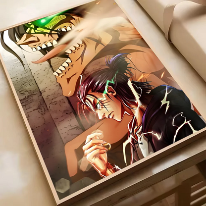 Attack On Titan Levil Ackerman Anime Poster HD Art Sticky Wall Waterproof Home Living Room Bedroom Bar Aesthetic Decoration