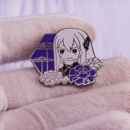 Re:Zero Emilia Glitter Brooch