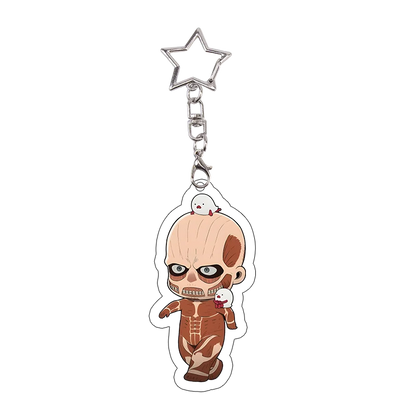 26pcs Attack on Titan Acrylic Keychain Mikasa Annie Levi Chibi Keyring Key Accessories Pendant Collect Reiner Birthday Gift