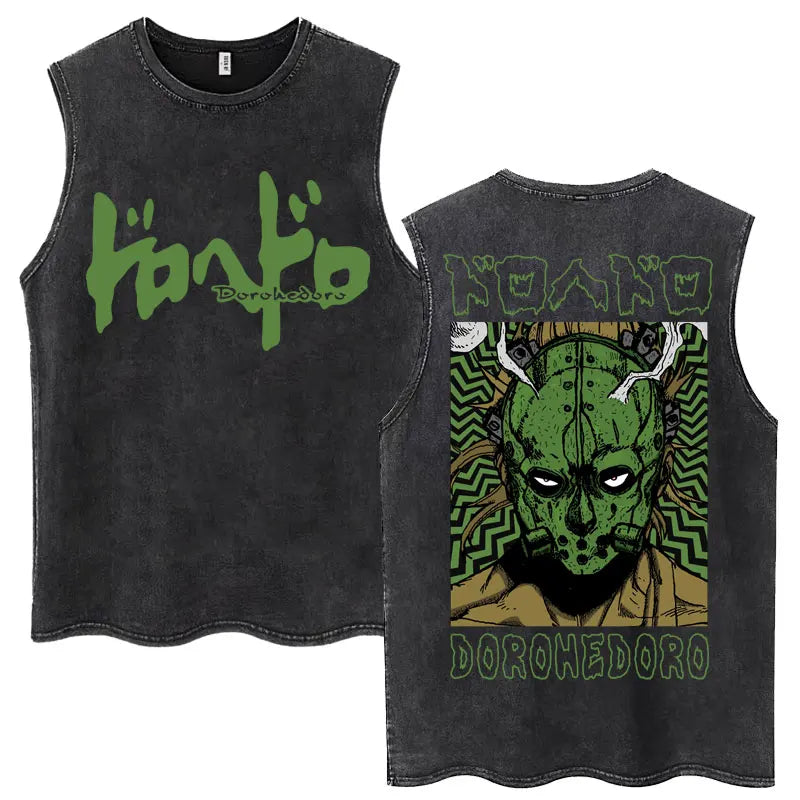 Dorohedoro Pattern Washed Tank Top