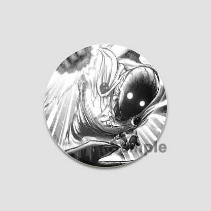 One Punch Man Saitama Button Pins