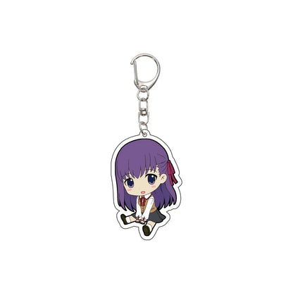 55MM Anime Fate/Grand Order Keychain Fujimaru Ritsuka Mash Kyrielight Astolfo Key Chain Acrylic Model Plate Christmas Gifts