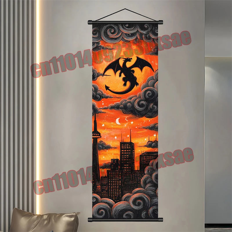 Pokemon Gengar Scroll Painting