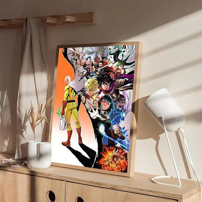 One Punch Man Saitama Wall Poster