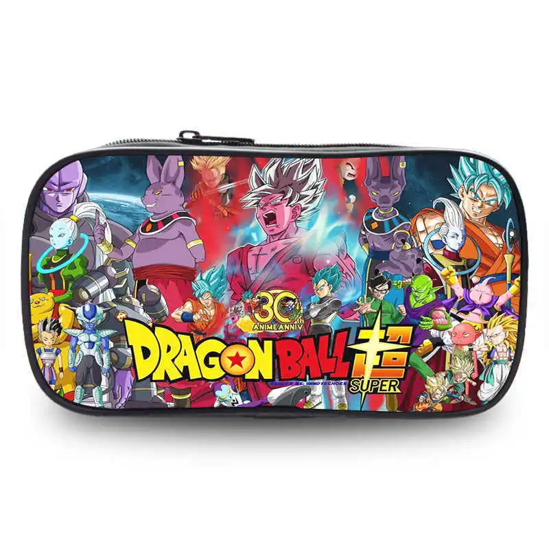 Dragon Ball pencil case cartoon anime merchandise durable Oxford cloth stationery box student study supplies printed storage bag