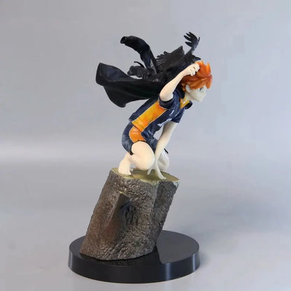 New Haikyuu Gk 20cm Hinata Shoyo Tobio Kageyama Crow Stump Statue Model Cool Desktop Decoration Figure Collector Anime Fanatic