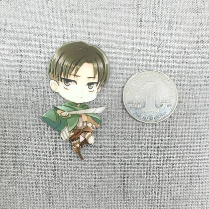 7Pcs Attack on Titan Fridge Magnets Anime Fridge Acrylic Refrigerator Magnets Home Accessories Eren Mikasa Ackerman Decorations