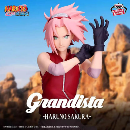 In Stock 100% Original Bandai Banpresto Grandista Naruto Shippuden Haruno Sakura uchiha Sasuke Ornaments Figure Model
