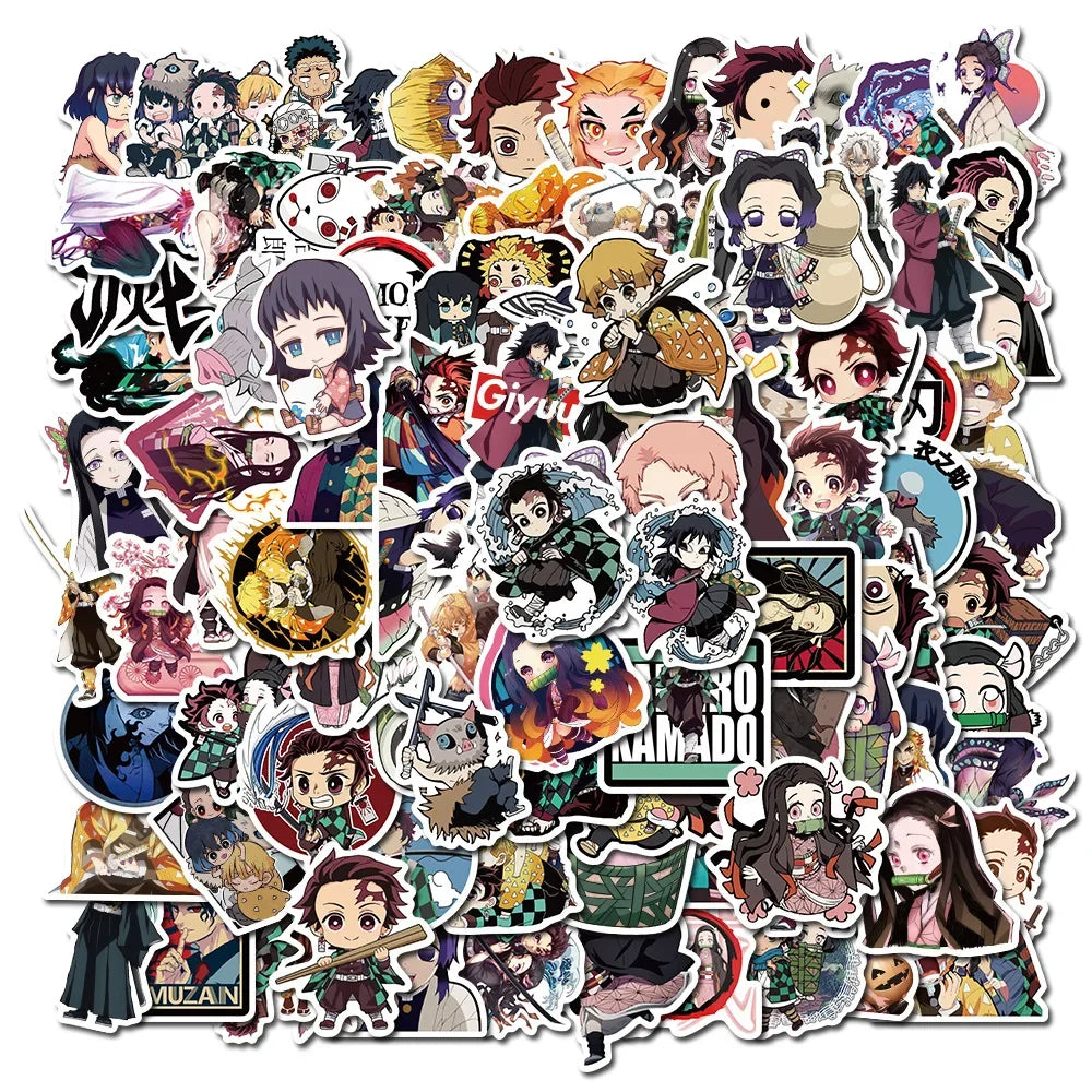 Demon Slayer Graffiti Stickers