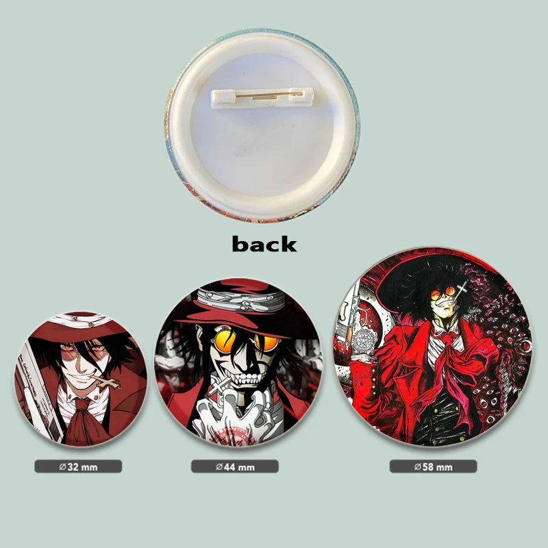 Hellsing Ultimate Tinplate Brooch